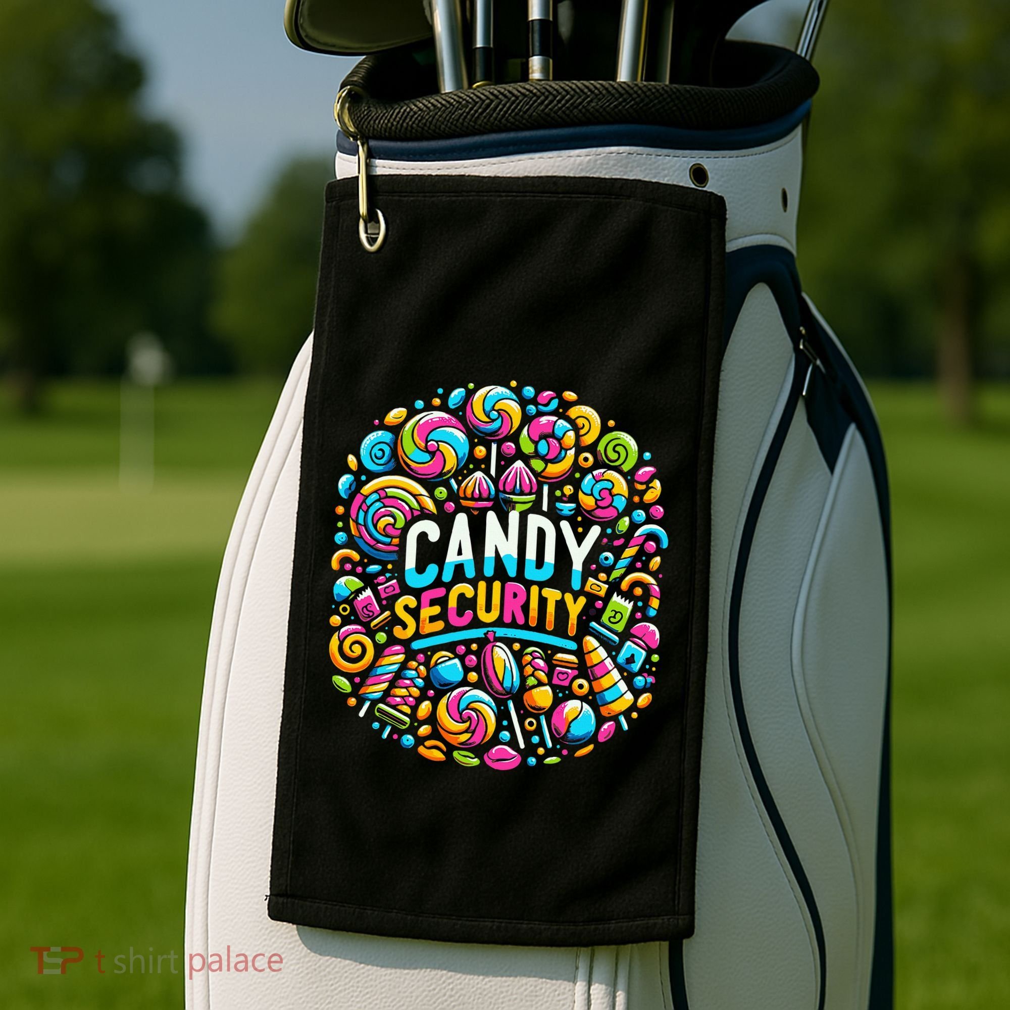 Candy Security Funny Candy Land Costume Candyland Party Golf Towel