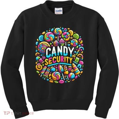 Candy Security Funny Candy Land Costume Candyland Party Kids Sweatshirt