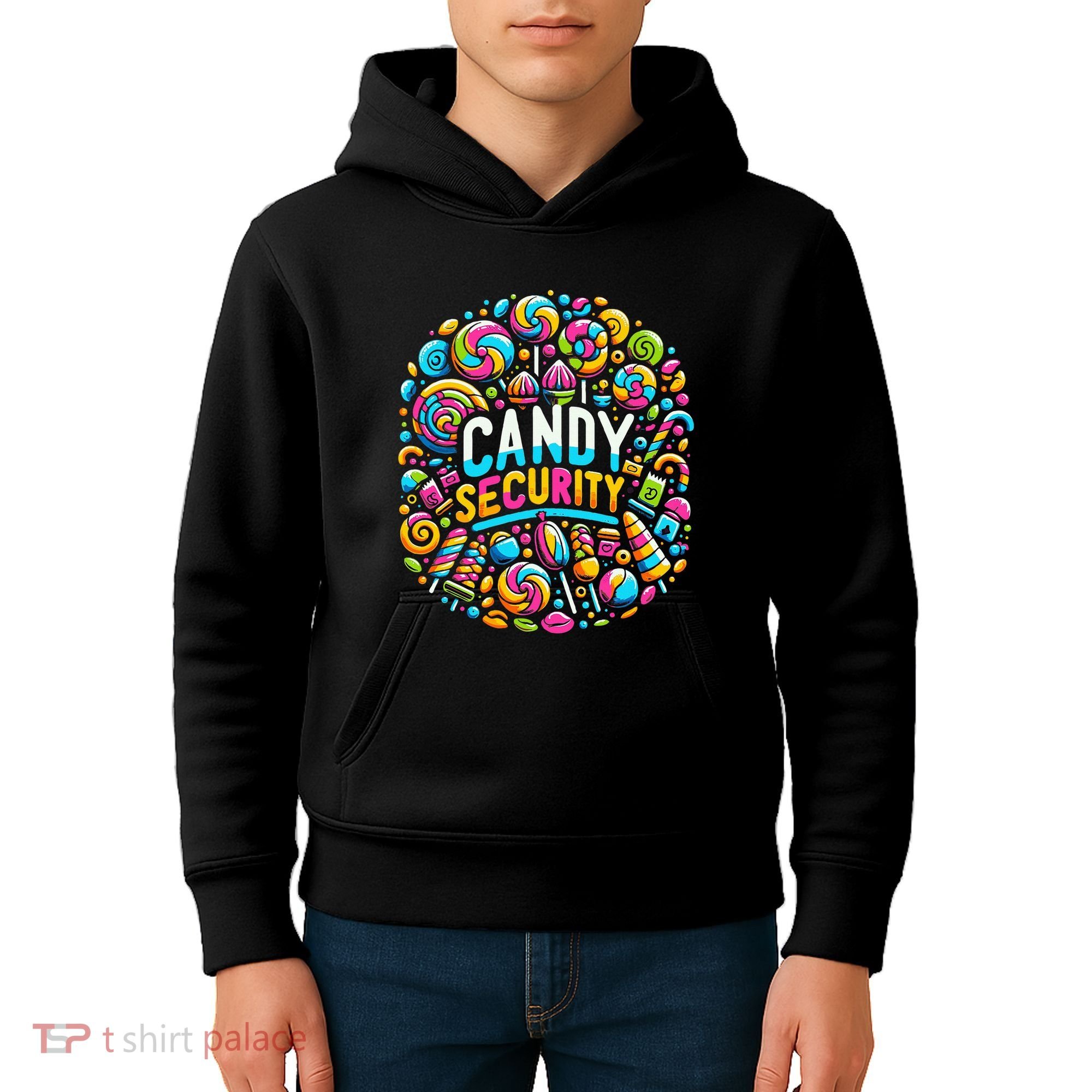Candy Security Funny Candy Land Costume Candyland Party Kids Hoodie