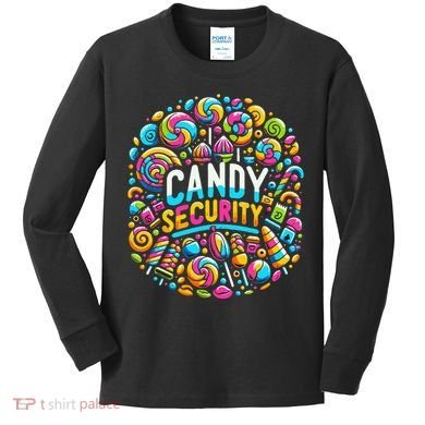 Candy Security Funny Candy Land Costume Candyland Party Kids Long Sleeve Shirt