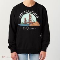 California San Francisco Gift Golden Gate Bridge Souvenir Women's Sweatshirt thumb 0