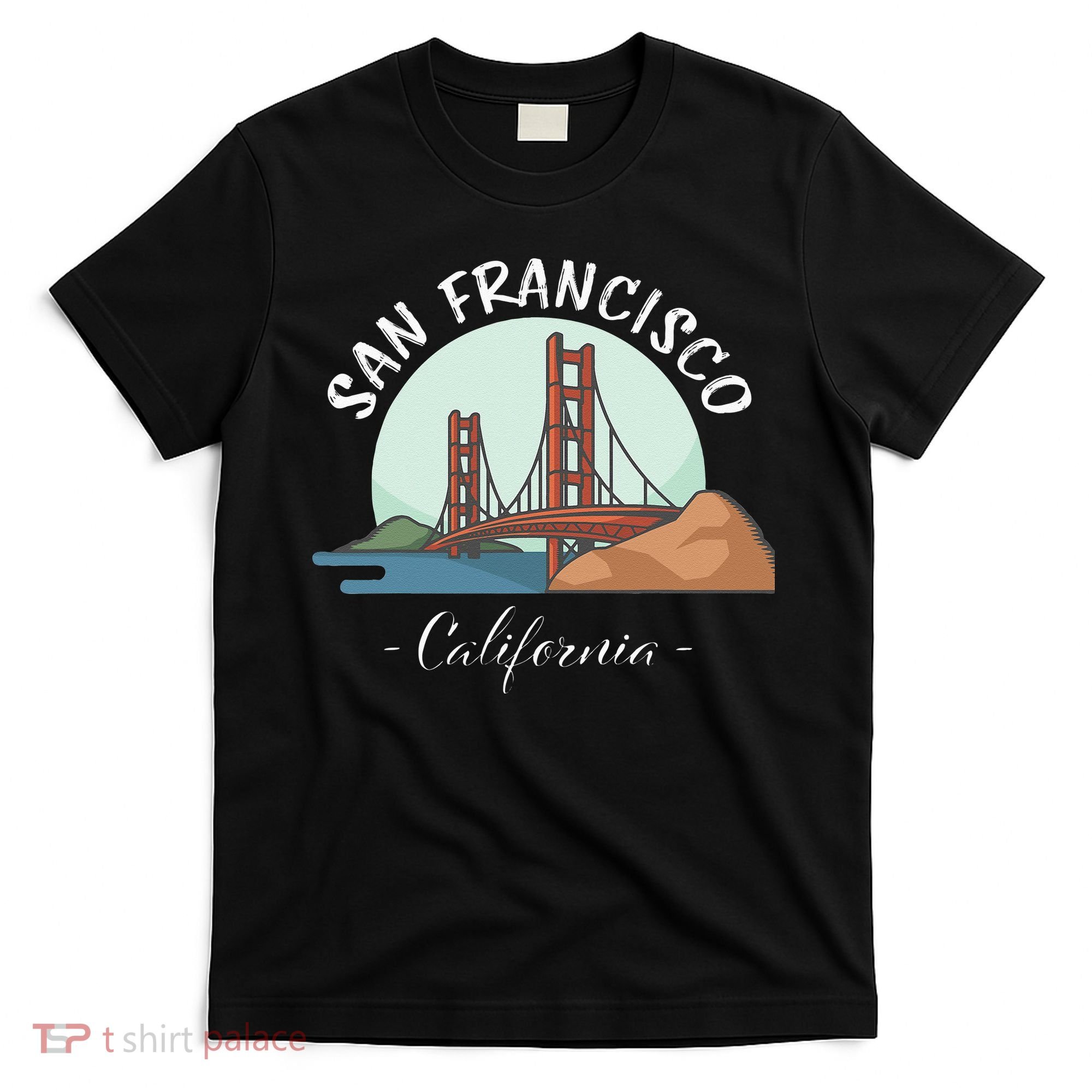 California San Francisco Gift Golden Gate Bridge Souvenir T-Shirt