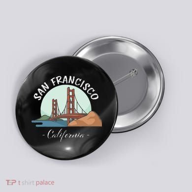 California San Francisco Gift Golden Gate Bridge Souvenir Button