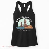 California San Francisco Gift Golden Gate Bridge Souvenir Women's Tank Top thumb 0