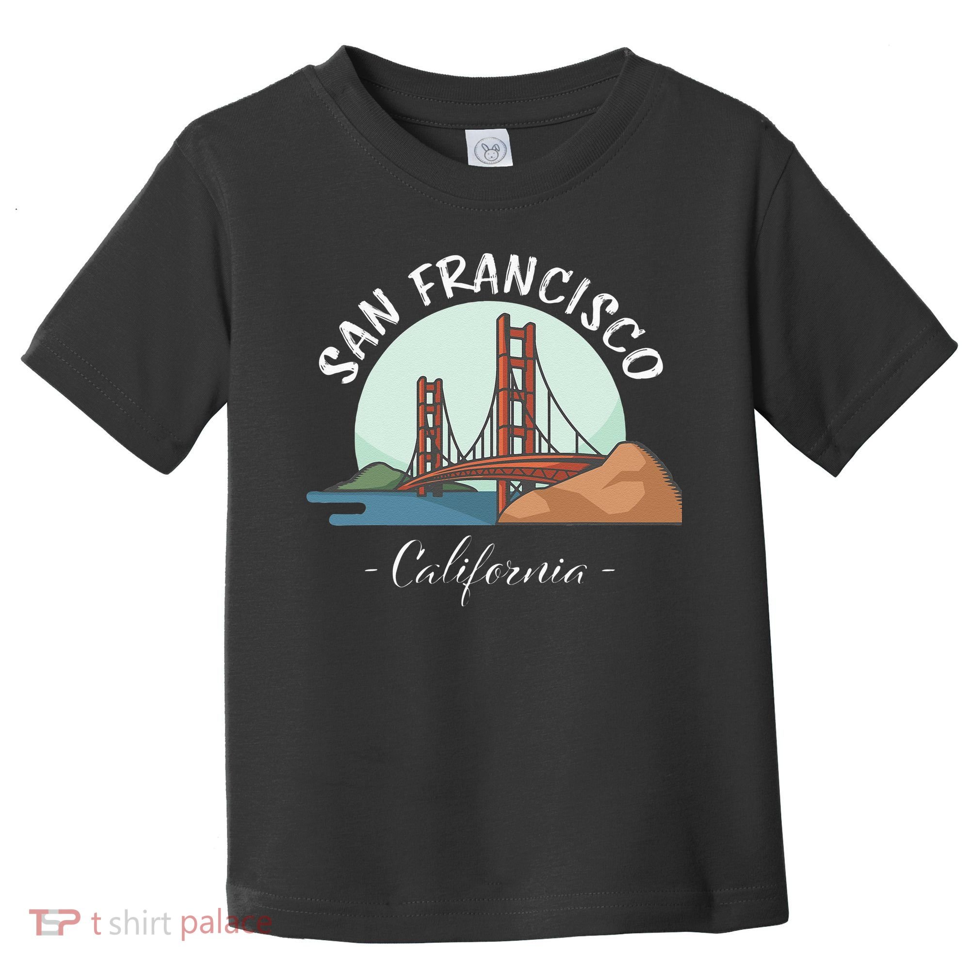 California San Francisco Gift Golden Gate Bridge Souvenir Toddler T-Shirt