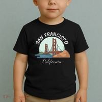 California San Francisco Gift Golden Gate Bridge Souvenir Toddler T-Shirt thumb 2