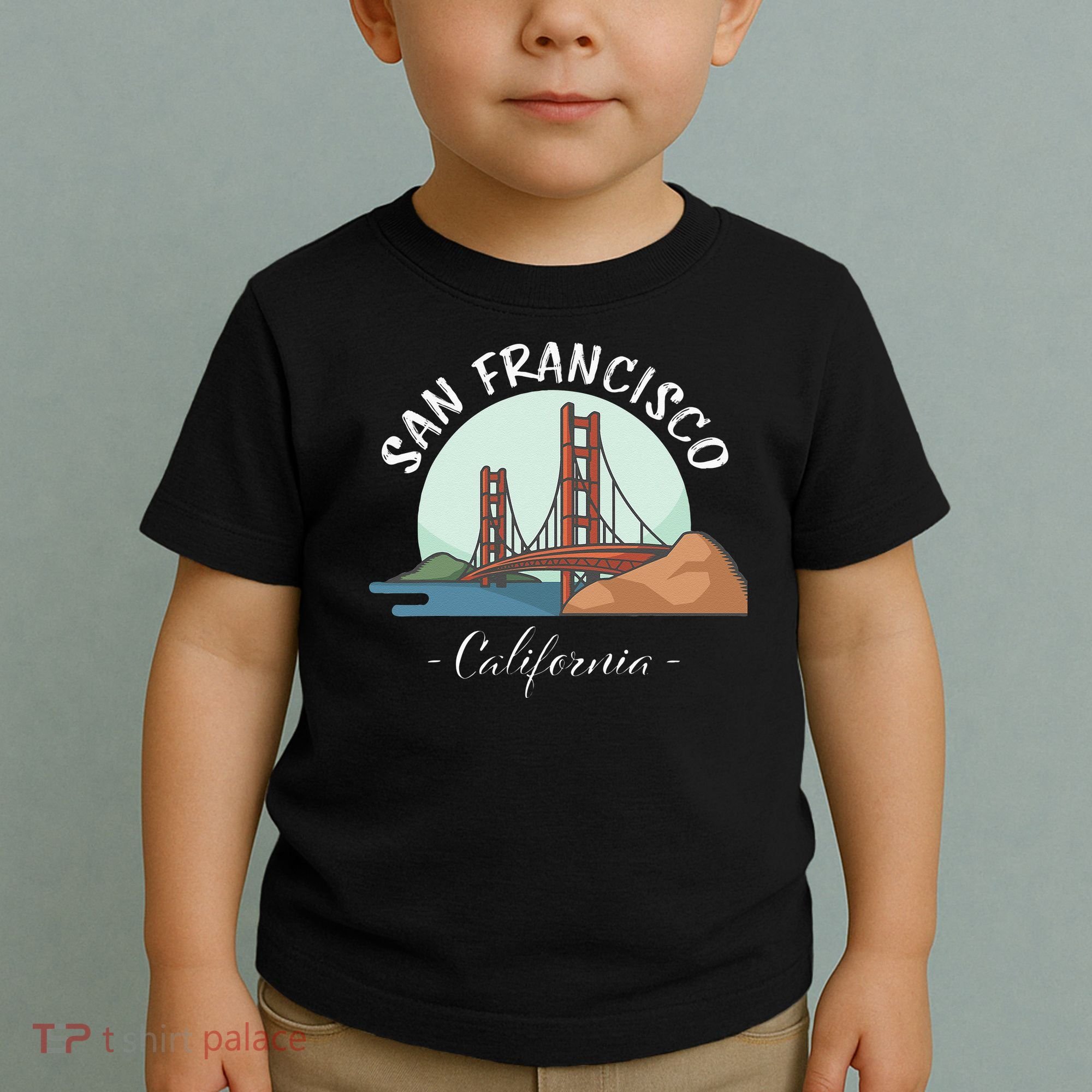 California San Francisco Gift Golden Gate Bridge Souvenir Toddler T-Shirt