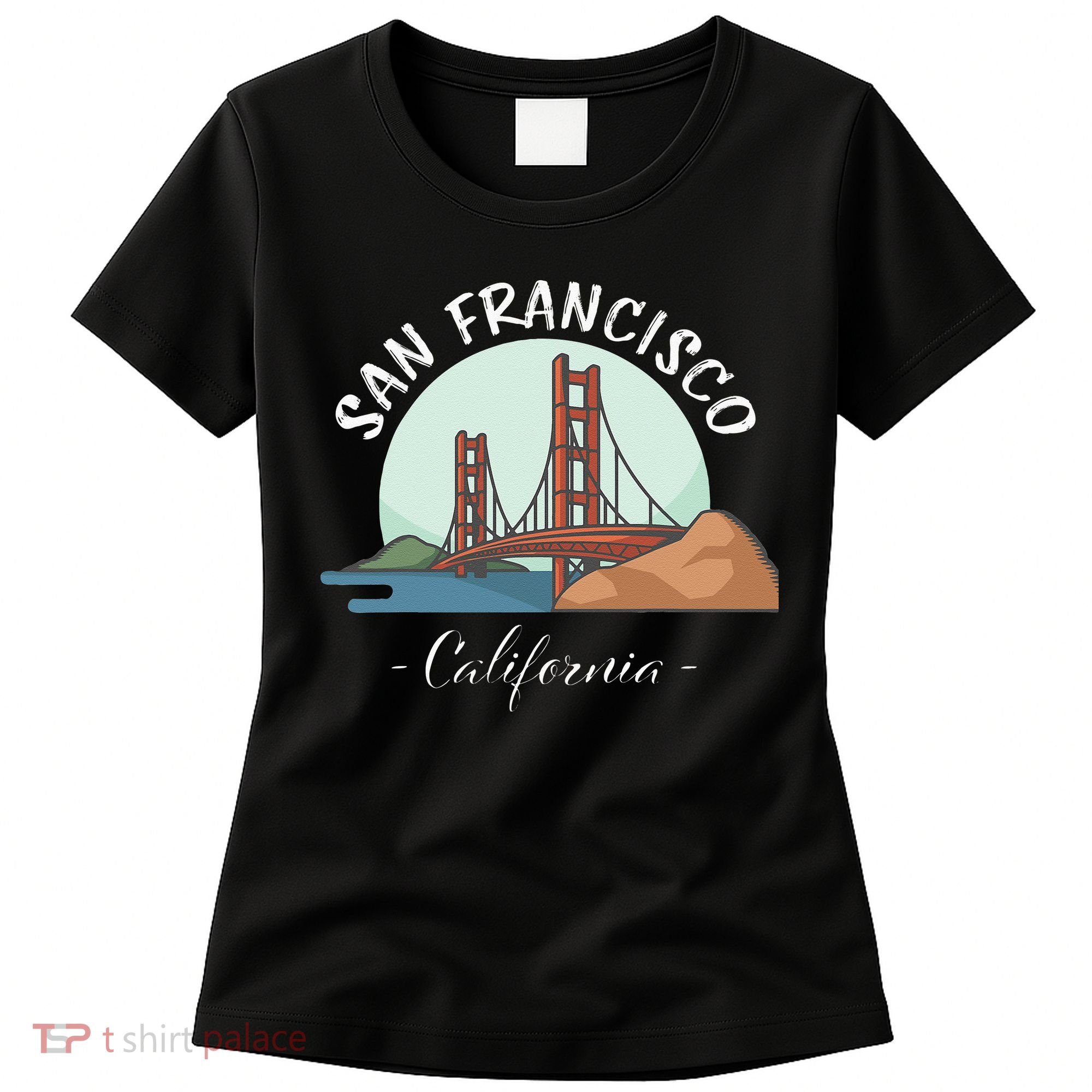 California San Francisco Gift Golden Gate Bridge Souvenir Women's T-Shirt