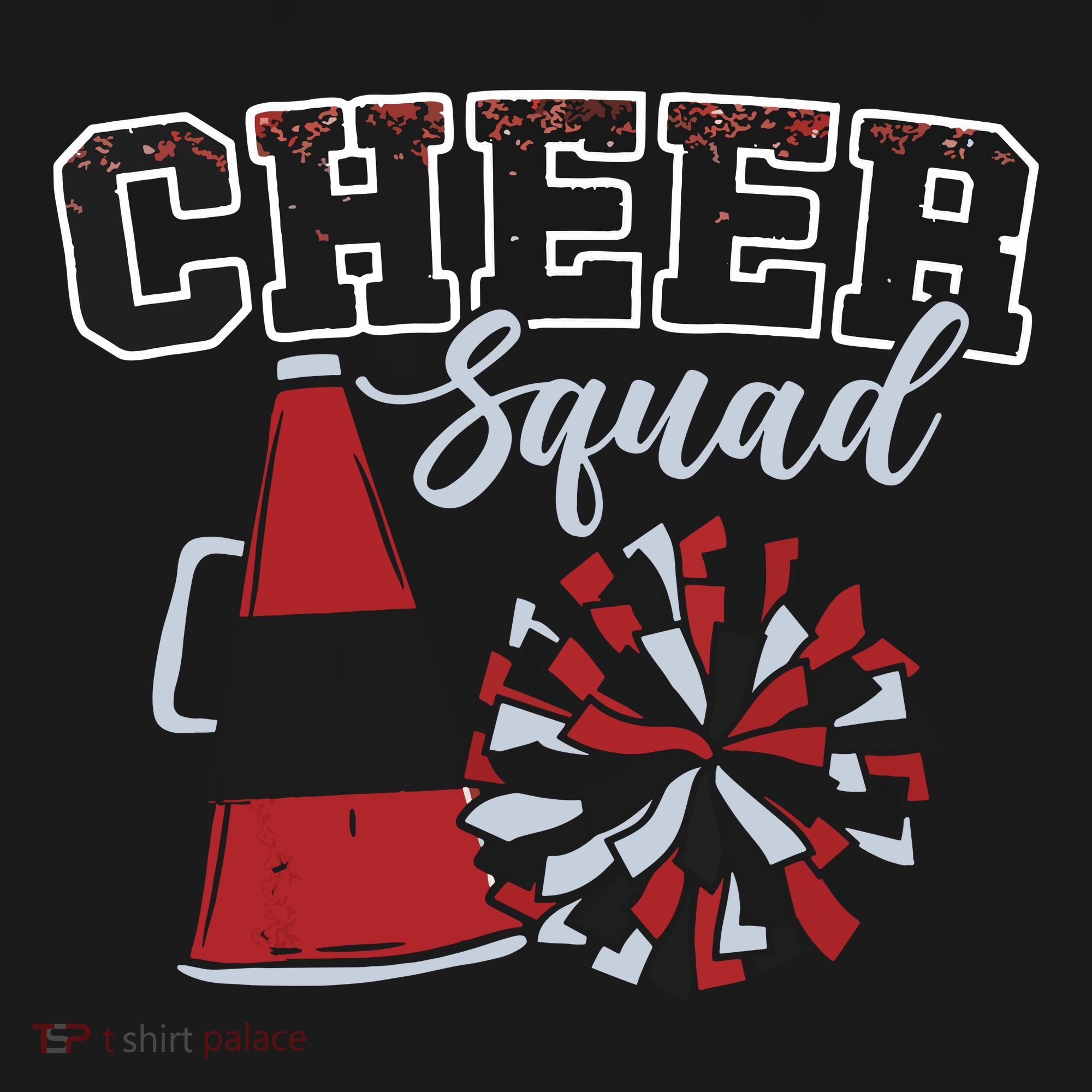 Cheer Squad Funny Cheerleader Cheerleading Red Women Girl USA-Made Doggie Bandana