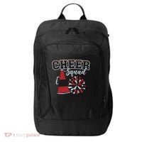 Cheer Squad Funny Cheerleader Cheerleading Red Women Girl City Backpack thumb 0