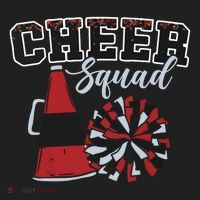 Cheer Squad Funny Cheerleader Cheerleading Red Women Girl Beanie thumb 2