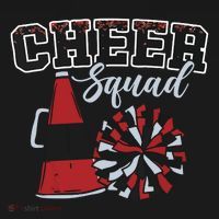 Cheer Squad Funny Cheerleader Cheerleading Red Women Girl Women's Hoodie thumb 2