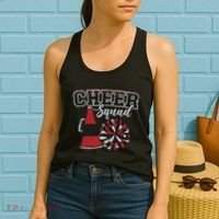 Cheer Squad Funny Cheerleader Cheerleading Red Women Girl Women's Tank Top thumb 2