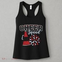 Cheer Squad Funny Cheerleader Cheerleading Red Women Girl Women's Tank Top thumb 3