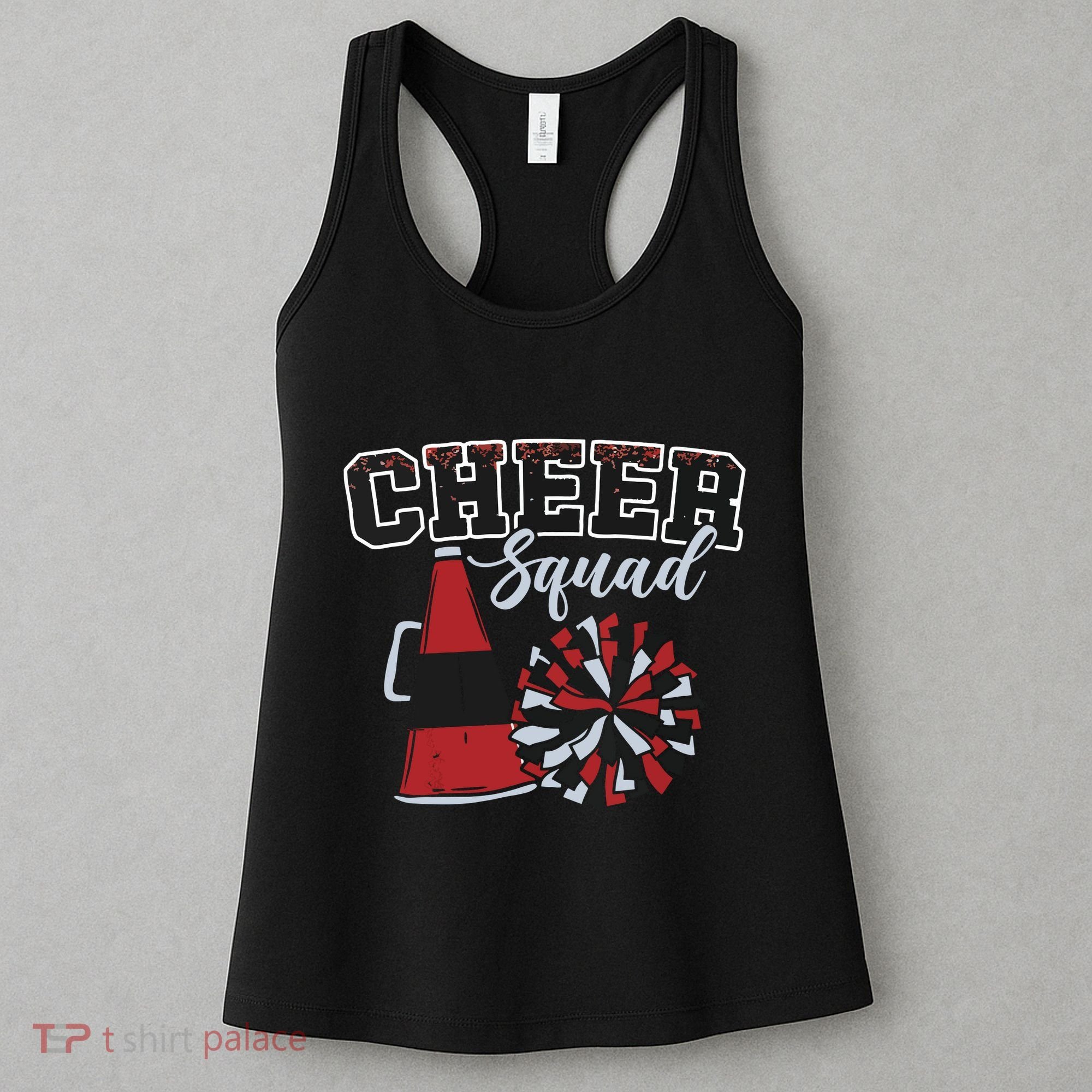 Cheer Squad Funny Cheerleader Cheerleading Red Women Girl Women's Tank Top