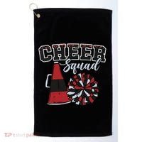 Cheer Squad Funny Cheerleader Cheerleading Red Women Girl Golf Towel thumb 0