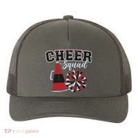 Cheer Squad Funny Cheerleader Cheerleading Red Women Girl Yupoong Adult 5-Panel Trucker Hat thumb 0