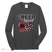 Cheer Squad Funny Cheerleader Cheerleading Red Women Girl Long Sleeve Shirt thumb 0
