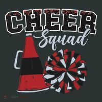 Cheer Squad Funny Cheerleader Cheerleading Red Women Girl Sweatshirt thumb 2