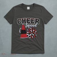 Cheer Squad Funny Cheerleader Cheerleading Red Women Girl T-Shirt thumb 5