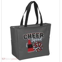 Cheer Squad Funny Cheerleader Cheerleading Red Women Girl Tote Bag thumb 2