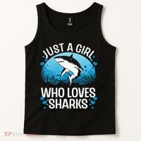 Cool Shark For Women Kids Shark Whale Shark Lover Tank Top thumb 2