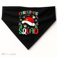 Christmas Squad Family Group Matching Christmas Pajama Party USA-Made Doggie Bandana thumb 0