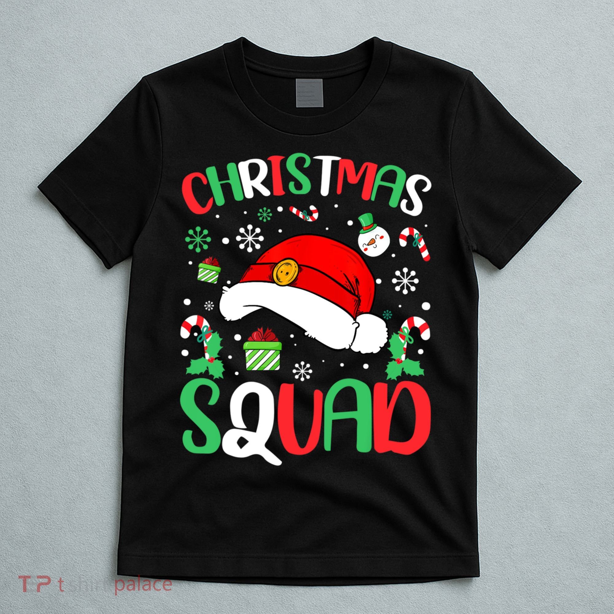 Christmas Squad Family Group Matching Christmas Pajama Party T-Shirt
