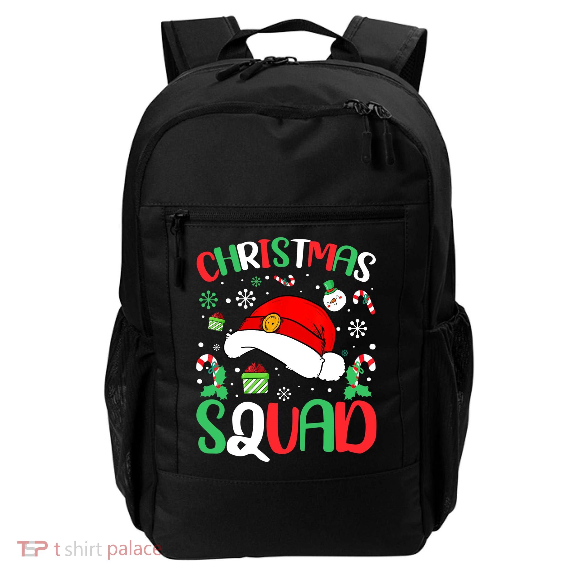 Christmas Squad Family Group Matching Christmas Pajama Party Backpack