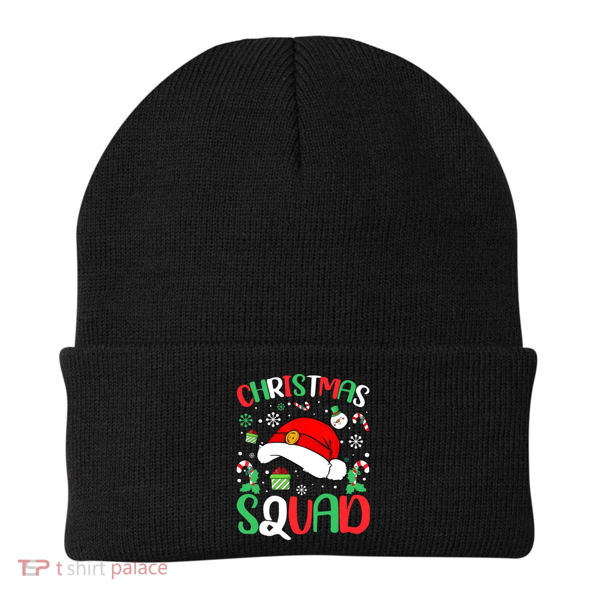 Christmas Squad Family Group Matching Christmas Pajama Party Beanie
