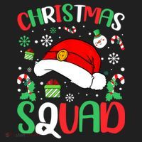 Christmas Squad Family Group Matching Christmas Pajama Party Beanie thumb 2