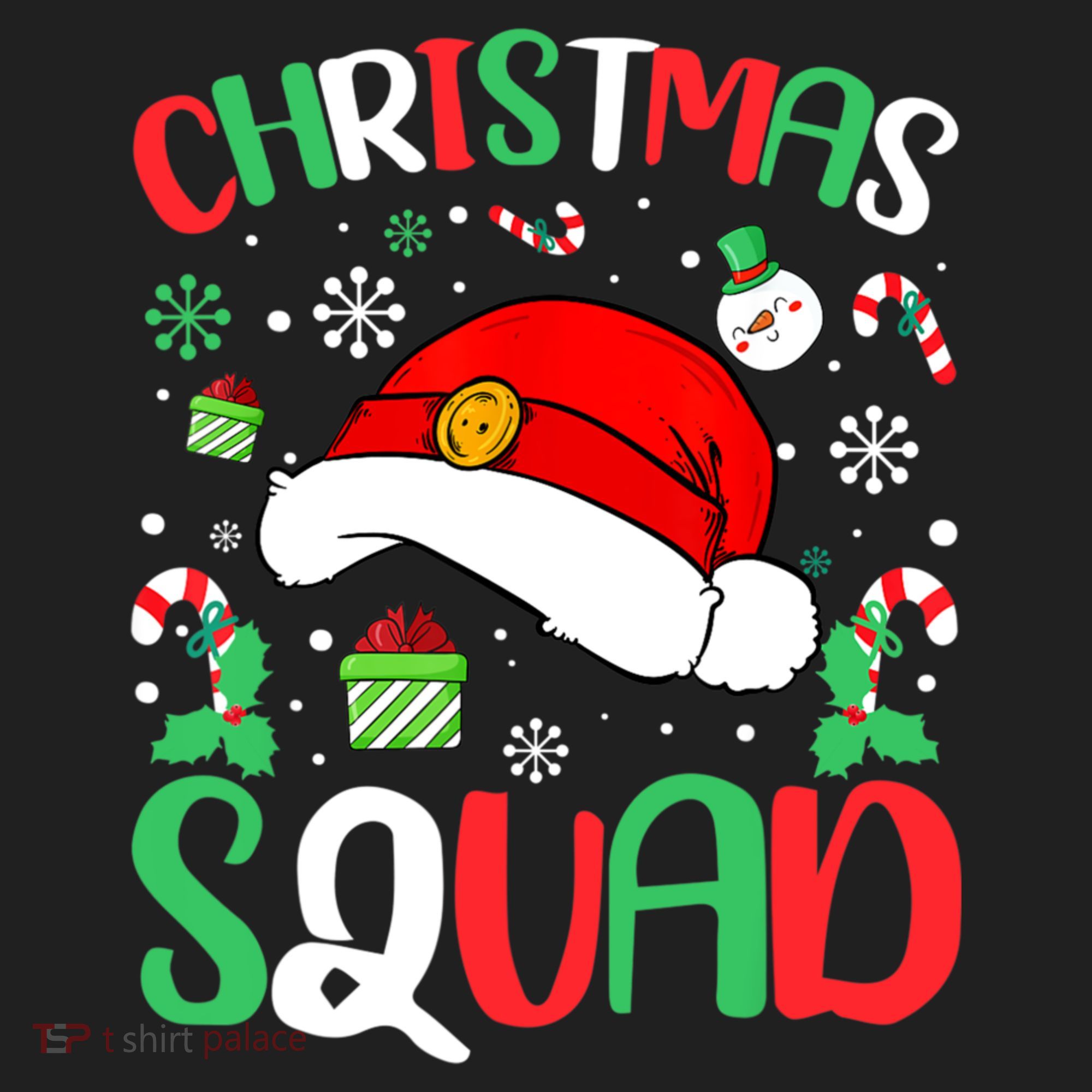 Christmas Squad Family Group Matching Christmas Pajama Party Beanie