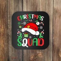 Christmas Squad Family Group Matching Christmas Pajama Party Coaster thumb 0