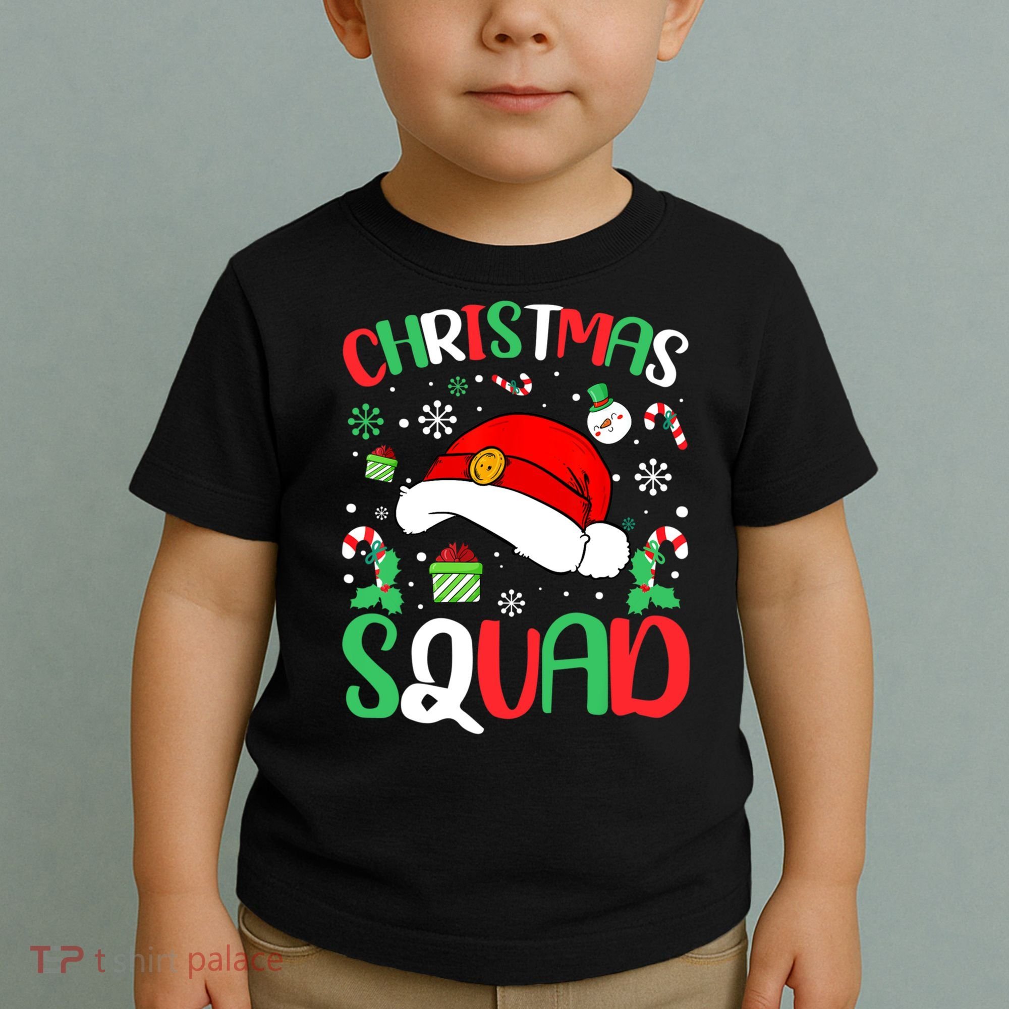 Christmas Squad Family Group Matching Christmas Pajama Party Toddler T-Shirt