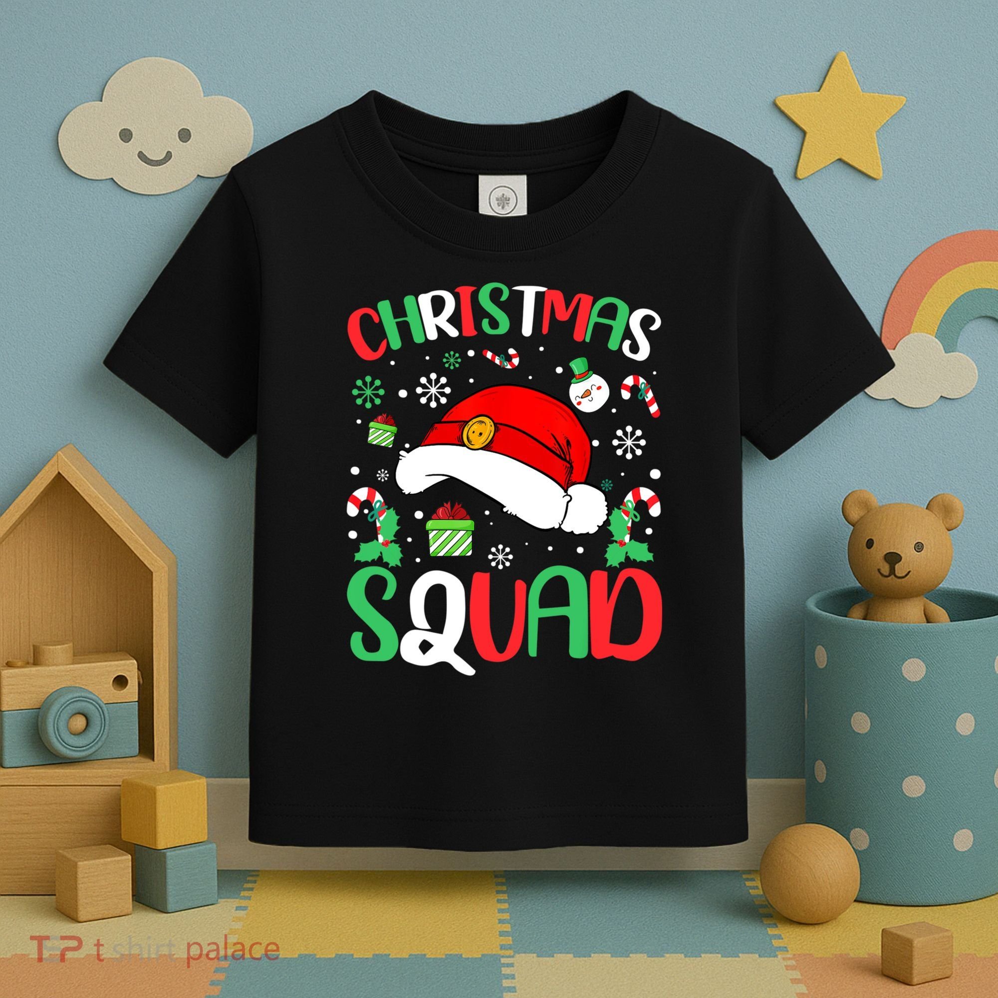 Christmas Squad Family Group Matching Christmas Pajama Party Toddler T-Shirt