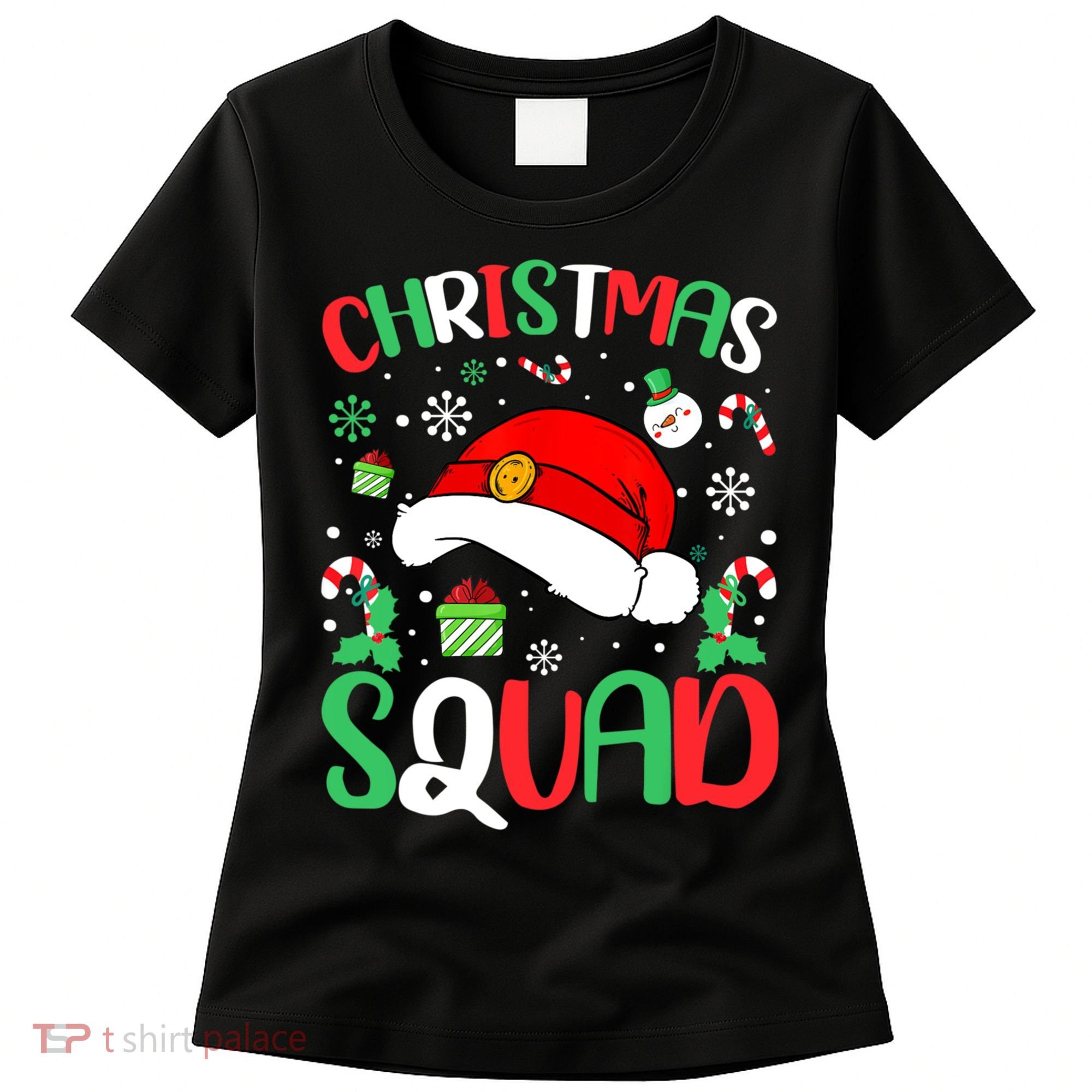 Christmas Squad Family Group Matching Christmas Pajama Party Women's T-Shirt