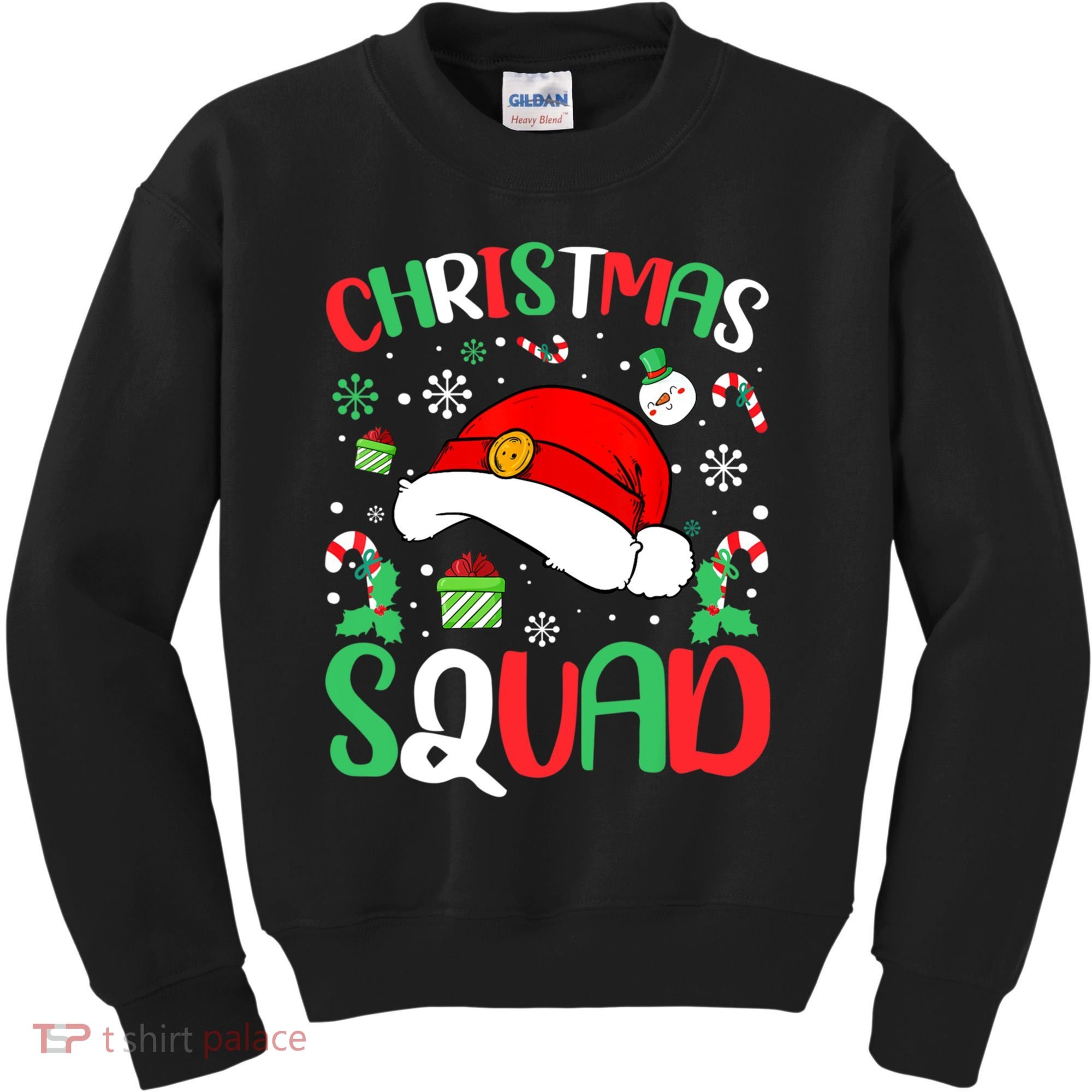 Christmas Squad Family Group Matching Christmas Pajama Party Kids Sweatshirt