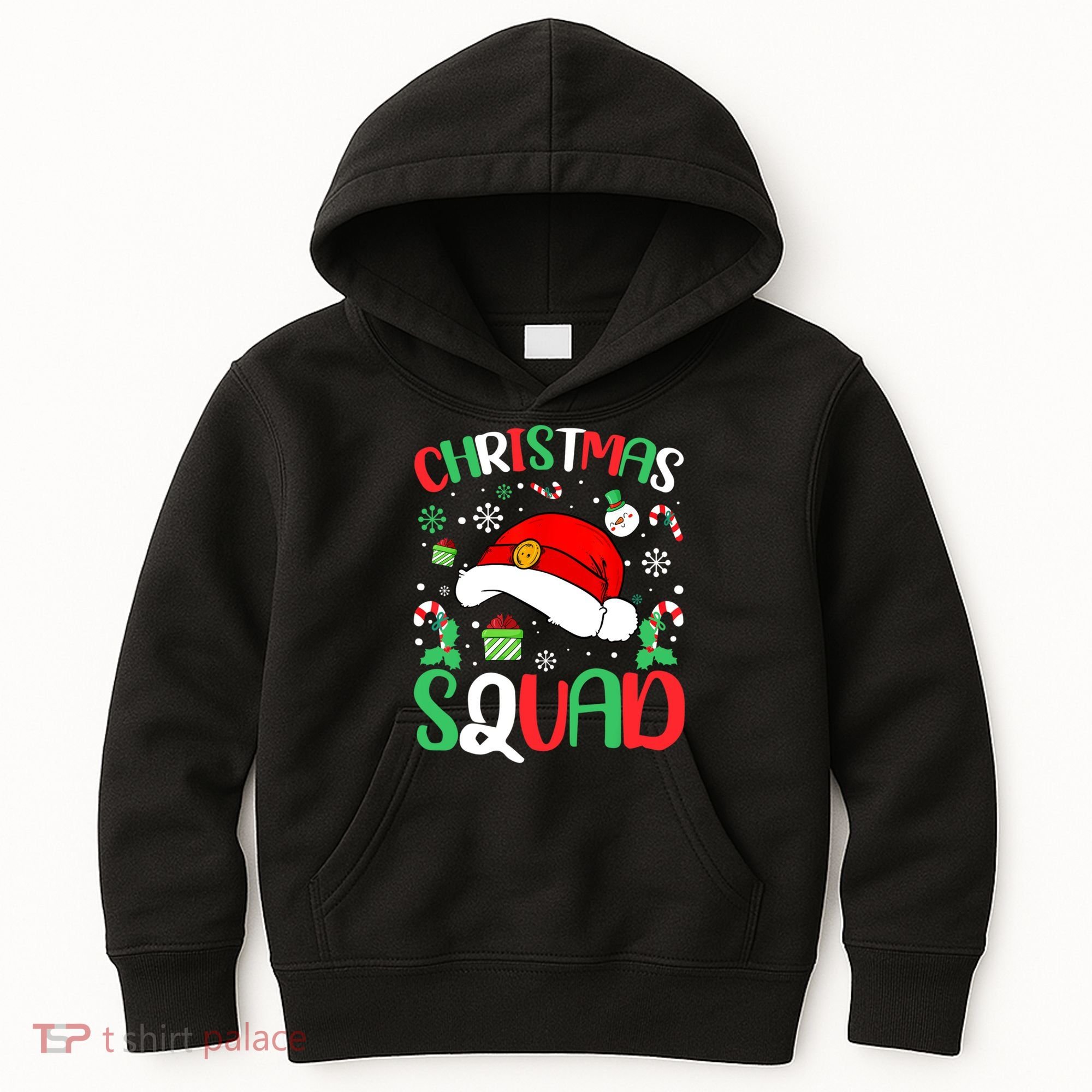 Christmas Squad Family Group Matching Christmas Pajama Party Kids Hoodie
