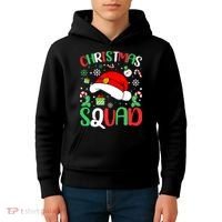 Christmas Squad Family Group Matching Christmas Pajama Party Kids Hoodie thumb 4