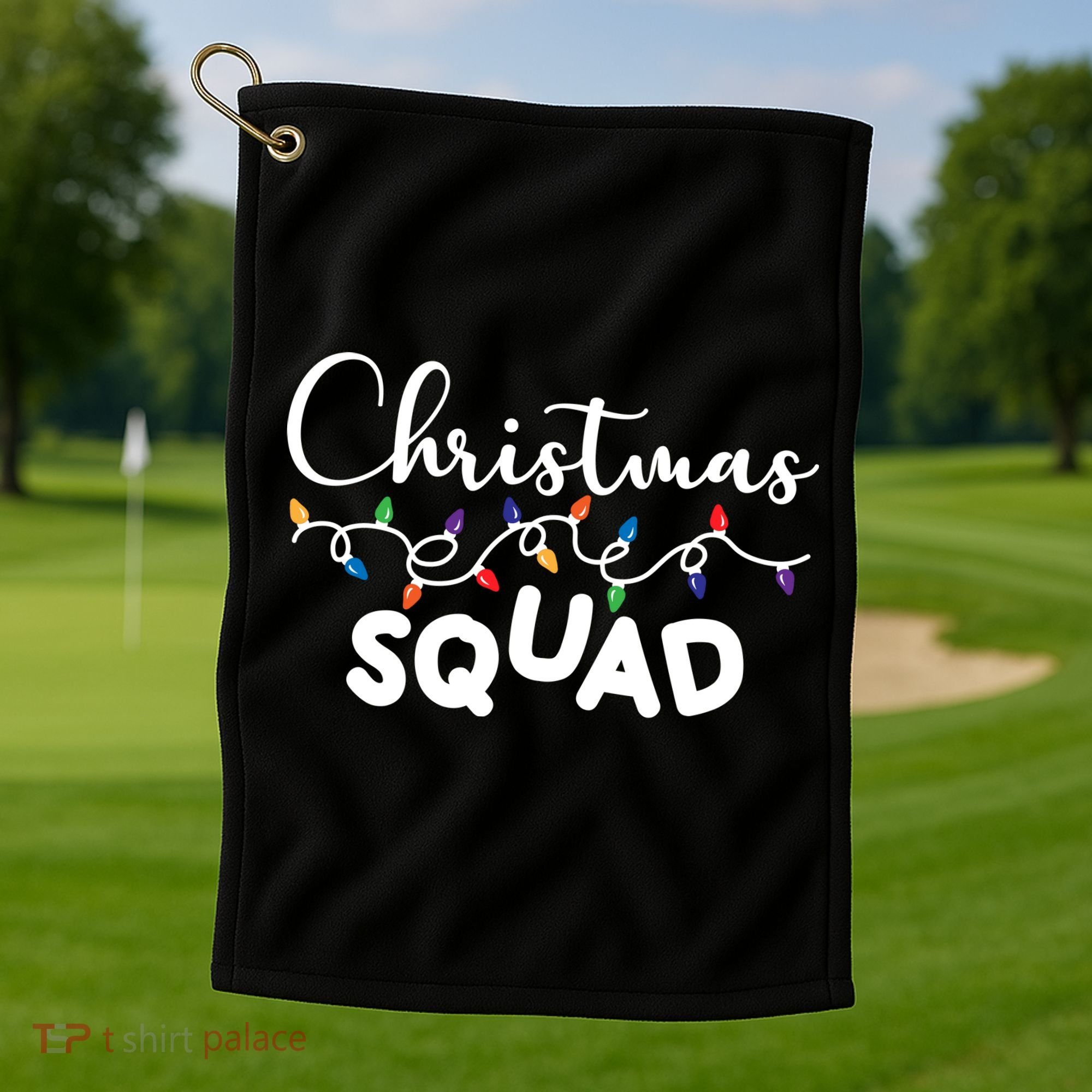 Christmas Squad Festive Cute Gift Golf Towel