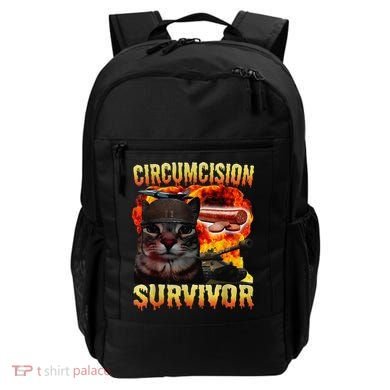 Circumcision Survivor Funny Oddly Specific Dank Cat Meme Backpack
