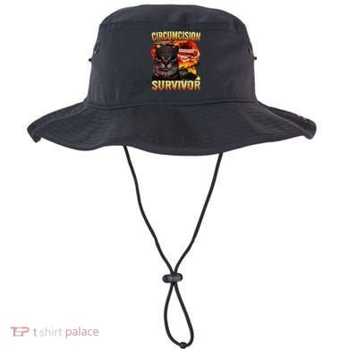 Circumcision Survivor Funny Oddly Specific Dank Cat Meme Bucket Hat