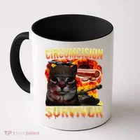 Circumcision Survivor Funny Oddly Specific Dank Cat Meme Coffee Mug thumb 0