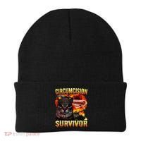 Circumcision Survivor Funny Oddly Specific Dank Cat Meme Beanie thumb 0