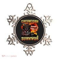 Circumcision Survivor Funny Oddly Specific Dank Cat Meme Ornament thumb 0