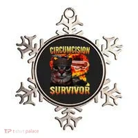 Circumcision Survivor Funny Oddly Specific Dank Cat Meme Ornament thumb 0