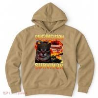 Circumcision Survivor Funny Oddly Specific Dank Cat Meme Hoodie thumb 0