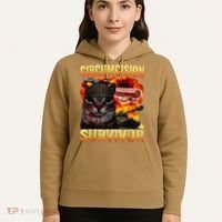Circumcision Survivor Funny Oddly Specific Dank Cat Meme Hoodie thumb 5