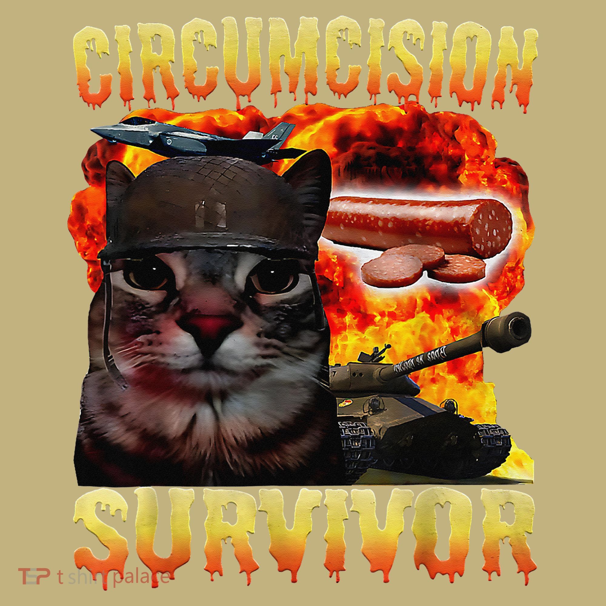 Circumcision Survivor Funny Oddly Specific Dank Cat Meme Mousepad