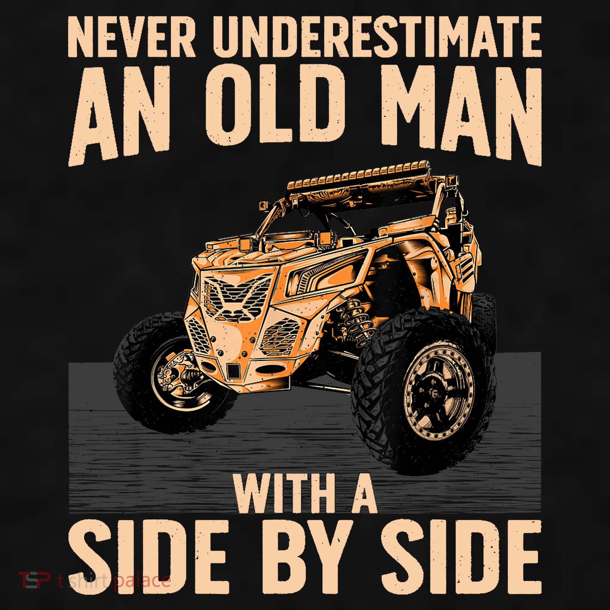 Cool SXS For Grandpa Dad Offroad UTV ATV SideBySide Ladies PosiCharge Tri-Blend Wicking Tank